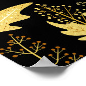 Nahtlose Blumenmuster Poster (Ecke)