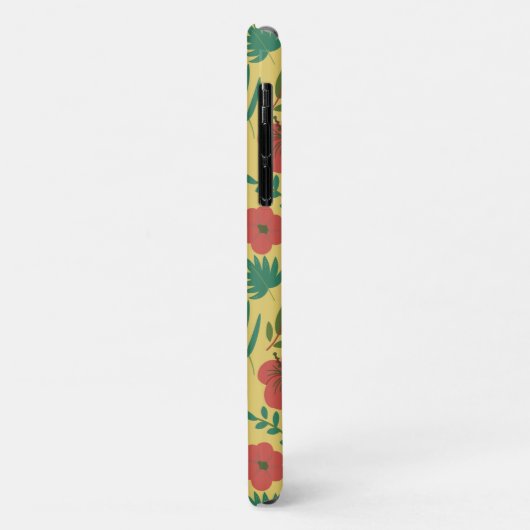 Nahtlose Blumenmuster, rot-gelb-grüne Blume Case-Mate iPhone Hülle (Hinten/Links)