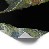 Nahtlose Blumenmuster Sonnenblumen auf schwarzem R Poster (Ecke)