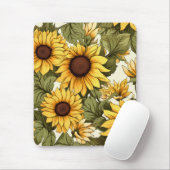 Nahtlose Blumenmuster, Sonnenschein und Daisis Mousepad (Mit Mouse)