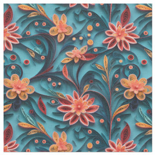 Nahtlose Blumenmuster Stoff