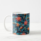 Nahtlose Blumenmuster-Tasse Kaffeetasse (Links)