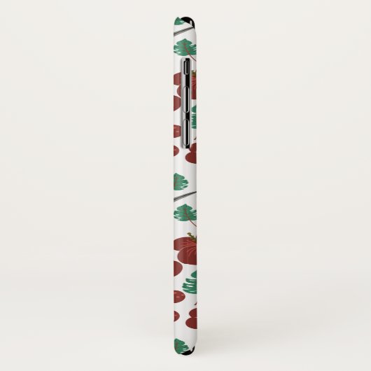 Nahtlose Blumenmuster, Vögel und Schmetterlinge Case-Mate iPhone Hülle (Hinten/Links)