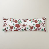 Nahtlose Blumenmuster, Vögel und Schmetterlinge Seitenschläferkissen (Rückseite)