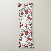 Nahtlose Blumenmuster, Vögel und Schmetterlinge Seitenschläferkissen (Rückseite (Vertikal))