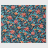 Nahtlose Blumenpapiermuster - Wrapping Paper Geschenkpapier (Flach)