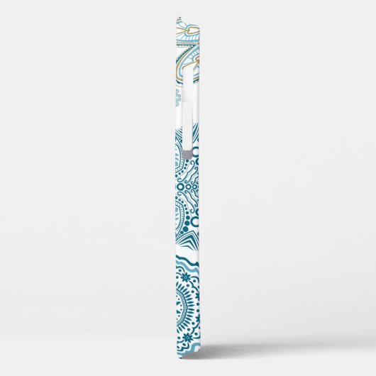 Nahtlose Blumenquadrate: Kopieren von Fliesen Case-Mate iPhone Hülle (Rückseite / Links)