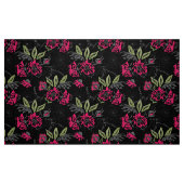 Nahtlose, blumenrosa Blume Blätter Aquarellmatte Stoff (Fat Quarter (45,7 x 55,9 cm))