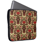 Nahtlose Blumentapete im Jugendstil, Vi Laptopschutzhülle (Vorne Rechts)