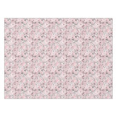 Nahtlose Blütenblumen Blätter Zweige Button Tischdecke (Vorderseite (Horizontal))