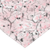 Nahtlose Blütenblumen Blätter Zweige Button Tischdecke (Schrägansicht)