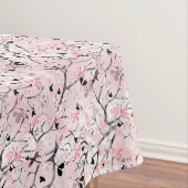 Nahtlose Blütenblumen Blätter Zweige Button Tischdecke (Beispiel)