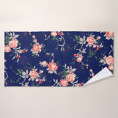 Nahtlose Blütendesignblume, abstrakt, blumenreich, Badehandtuch (Badehandtuch)