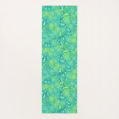 Nahtlose Blütentextur, Modeartikel Yogamatte (Rückseite)