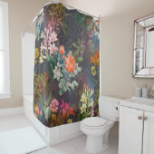 Nahtlose botanische Blume Duschvorhang (Beispiel)