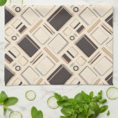 Nahtlose Briefpapier-Muster Notizbücher Lineale Geschirrtuch (Gefaltet)