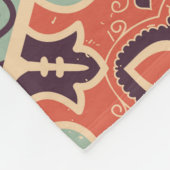 Nahtlose bunte Fliesen mit dem Islam, Arabi Fleecedecke (Ecke)
