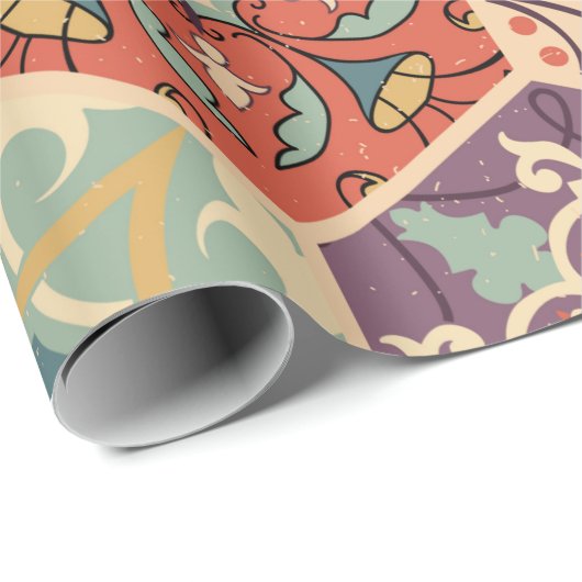 Nahtlose bunte Fliesen mit dem Islam, Arabi Geschenkpapier (Rolleneckpunkt)