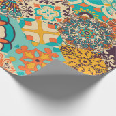 Nahtlose bunte Fliesen mit dem Islam, Arabi Geschenkpapier (Ecke)