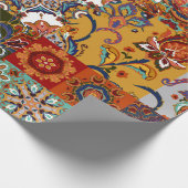 Nahtlose bunte Fliesen mit dem Islam, Arabi Geschenkpapier (Ecke)