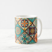 Nahtlose bunte Fliesen mit dem Islam, Arabi Kaffeetasse (VorderseiteRechts)