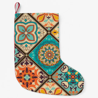 Nahtlose bunte Fliesen mit dem Islam, Arabi Kleiner Weihnachtsstrumpf