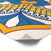 Nahtlose bunte Fliesen mit dem Islam, Arabi Poster (Ecke)