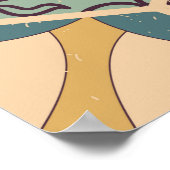 Nahtlose bunte Fliesen mit dem Islam, Arabi Poster (Ecke)