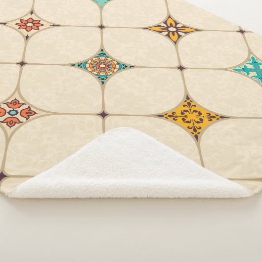 Nahtlose bunte Fliesen mit dem Islam, Arabi Sherpadecke (3/4)