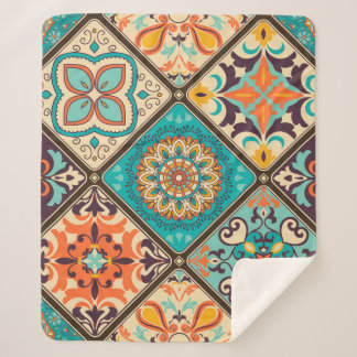 Nahtlose bunte Fliesen mit dem Islam, Arabi Sherpadecke
