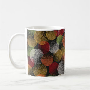 Nahtlose bunte Kreismuster. Abstrakter Vintag Kaffeetasse