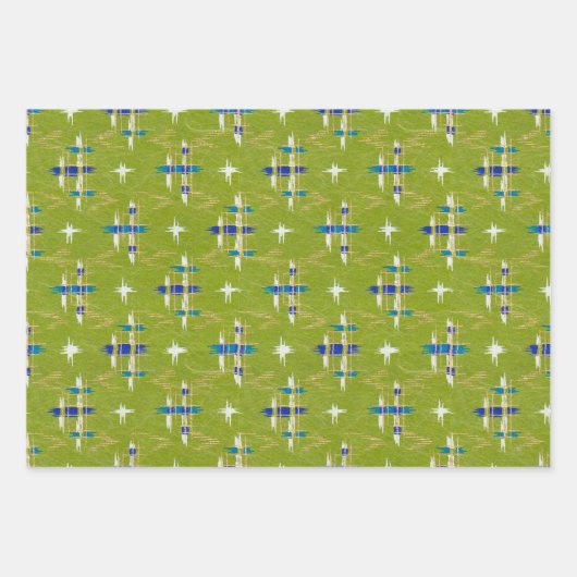 Nahtlose Chiyogami-Reißepapier Motif Geschenkpapier Set (Vorderseite 3)