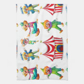 Nahtlose Clowns und Zirkuszelt Küchentuch (Vertikal)