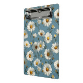 Nahtlose Daisy-Blume-Muster auf blau Mini Klemmbrett (Gewinkelt2)