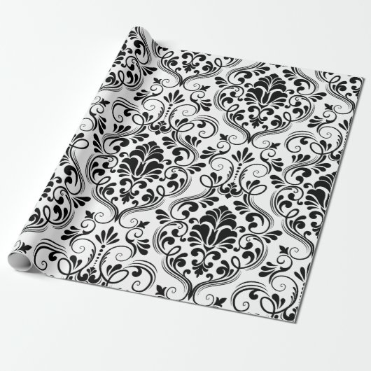 Nahtlose Damask Geschenkpapier (Ungerollt)