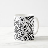 Nahtlose Damask Kaffeetasse (VorderseiteRechts)