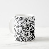 Nahtlose Damask Kaffeetasse (Vorderseite Links)