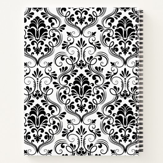 Nahtlose Damask Notizblock (Rückseite)