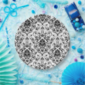 Nahtlose Damask Pappteller (Party)