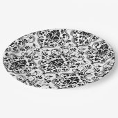 Nahtlose Damask Pappteller (Schrägansicht)