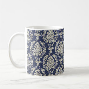 Nahtlose Damast-Tapete. Nahtloses Vintages Pattern Kaffeetasse