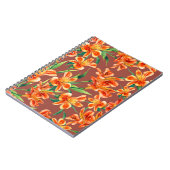 Nahtlose Darstellung der Alstroemeria im Wasser Notizblock (Linke Seite)