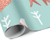 Nahtlose Darstellung mit niedlichem Orangenfuchs Geschenkpapier (Rolleneckpunkt)