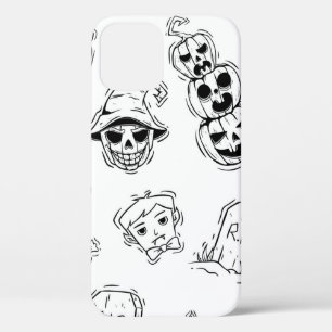 Nahtlose Darstellung von Halbbildern mit gezeichne Case-Mate iPhone Hülle