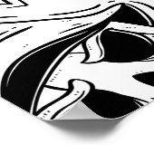 Nahtlose Darstellung von Halbbildern mit gezeichne Poster (Ecke)