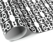 Nahtlose Dekoration in Weiß, Dekoration verziert Geschenkpapier (Rolleneckpunkt)