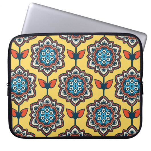 Nahtlose Dekoration Laptopschutzhülle (Vorderseite)