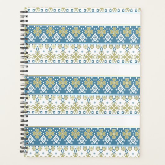 Nahtlose Dekoration mit Ornamenten verziert Planer (Vorderseite)