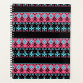 Nahtlose Dekoration mit Ornamenten verziert Planer (Vorderseite)