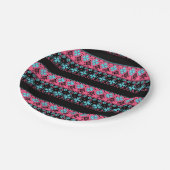 Nahtlose Dekoration verzierte Leute 2020 Neujahr Pappteller (Schrägansicht)